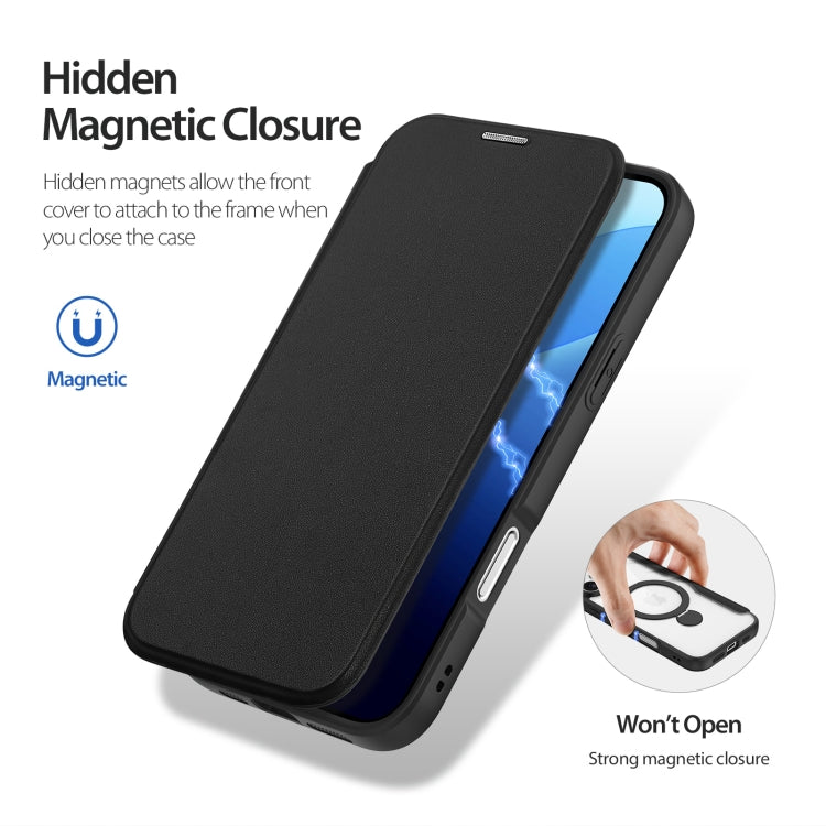 For iPhone 16 Pro Max DUX DUCIS Skin X Pro Series MagSafe Ring Holder Leather Phone Case(Black) - free shipping - PMC TechLife - Order now!