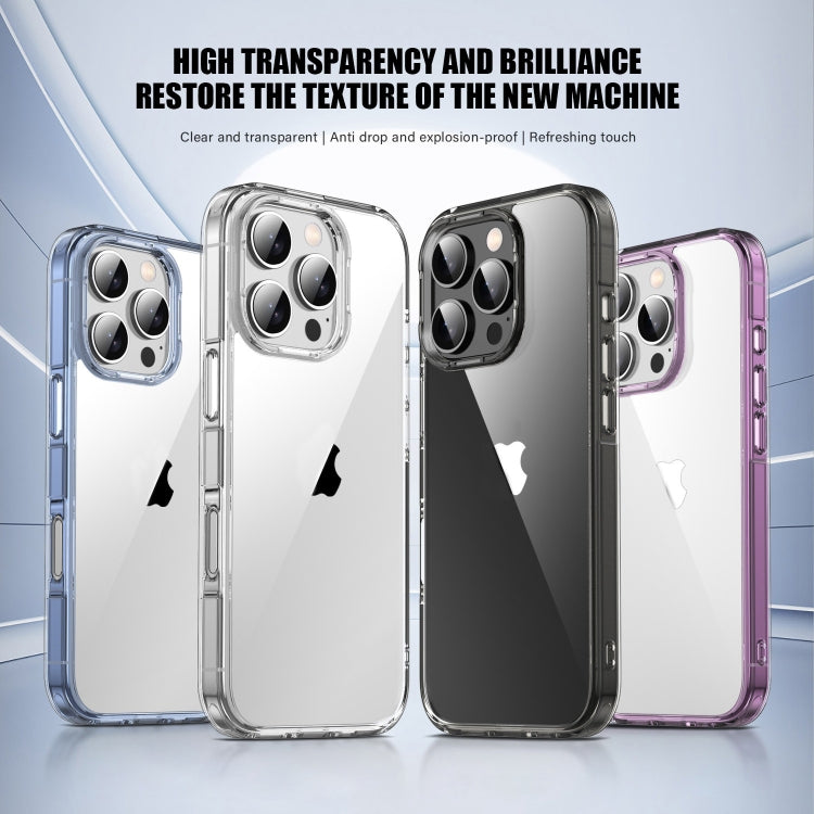 For iPhone 16 PC Hybrid TPU Full Coverage Shockproof Phone Case(Transparent) - iPhone 16 Cases by PMC Jewellery | Online Shopping South Africa | PMC Jewellery | Buy Now Pay Later Mobicred