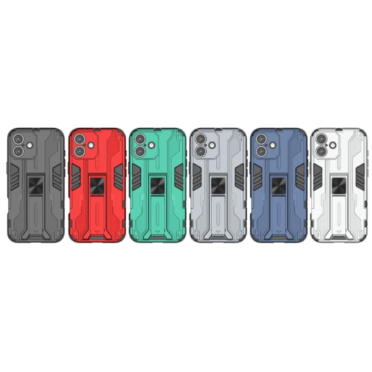 For iPhone 16 Plus Supersonic PC + TPU Holder Phone Case(Red) - iPhone 16 Plus Cases by PMC TechLife | Online Shopping South Africa | PMC TechLife | Buy Now Pay Later Mobicred