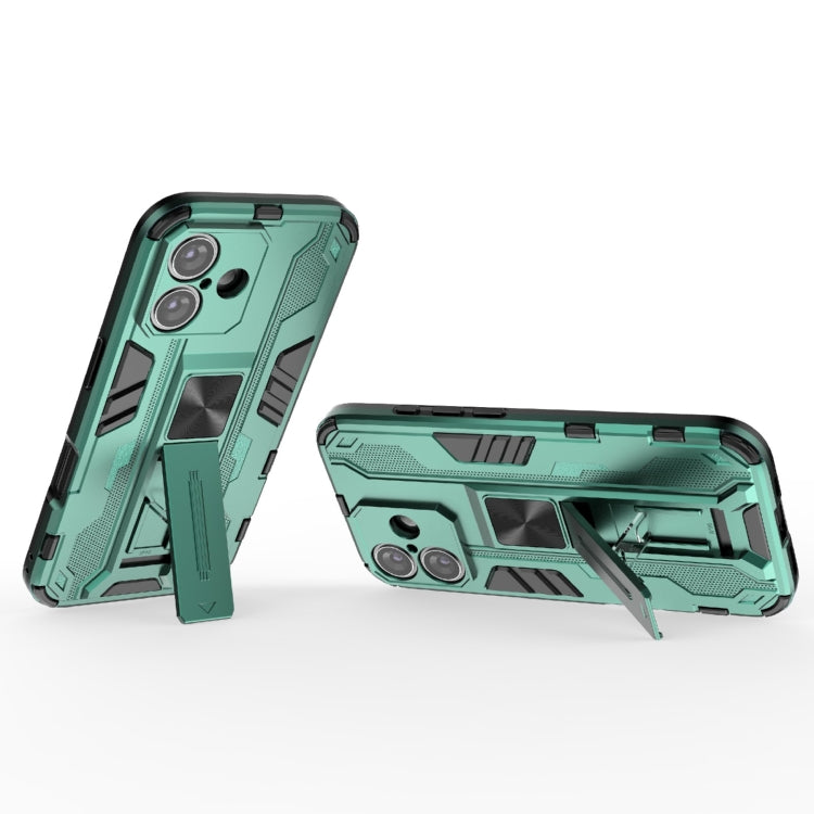 For iPhone 16 Supersonic PC + TPU Holder Phone Case(Green) - iPhone 16 Cases by PMC TechLife | Online Shopping South Africa | PMC TechLife | Buy Now Pay Later Mobicred