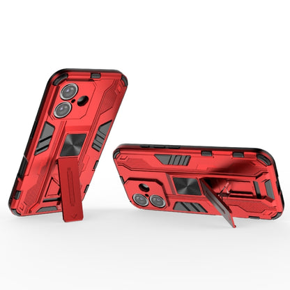 For iPhone 16 Supersonic PC + TPU Holder Phone Case(Red) - iPhone 16 Cases by PMC Jewellery | Online Shopping South Africa | PMC Jewellery | Buy Now Pay Later Mobicred