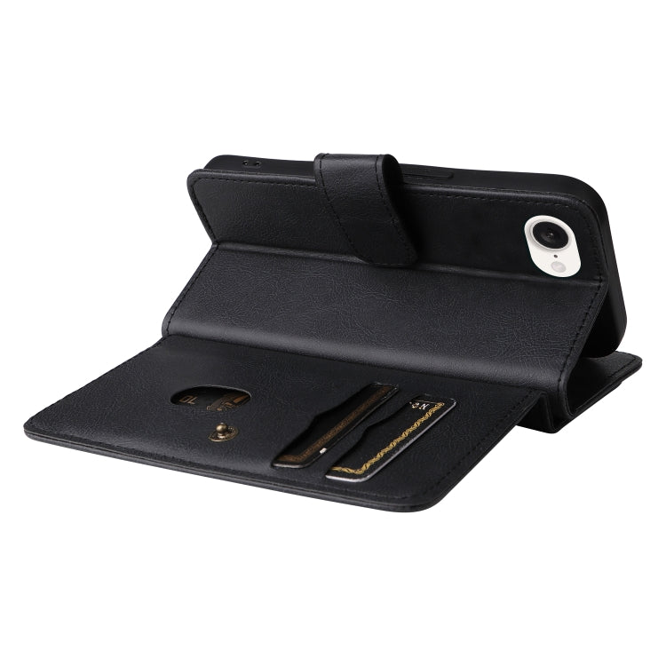 For iPhone 16e Multi-Function Wallet 10 Card Slots Leather Phone Case(Black) - free shipping - PMC TechLife - Order now!