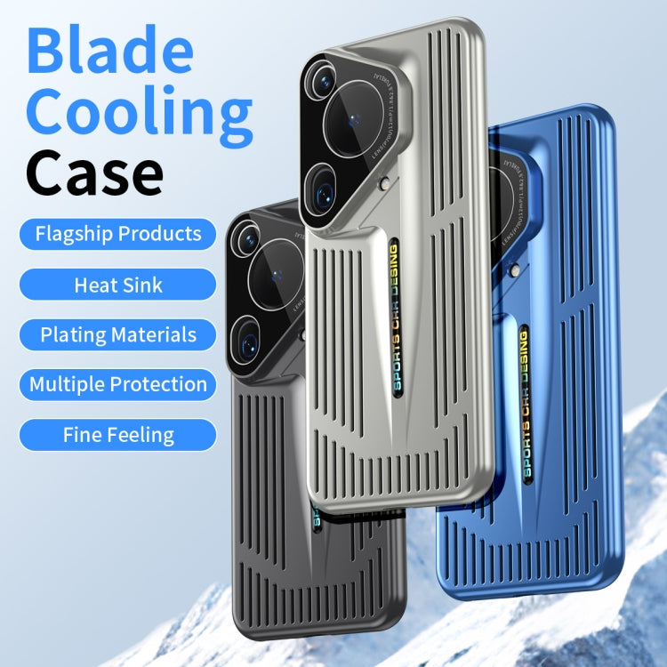 For Huawei Pura 70 Ultra Blade Cooling PC Full Coverage Phone Case(Graphite Black) - Huawei Cases by PMC Jewellery | Online Shopping South Africa | PMC Jewellery | Buy Now Pay Later Mobicred