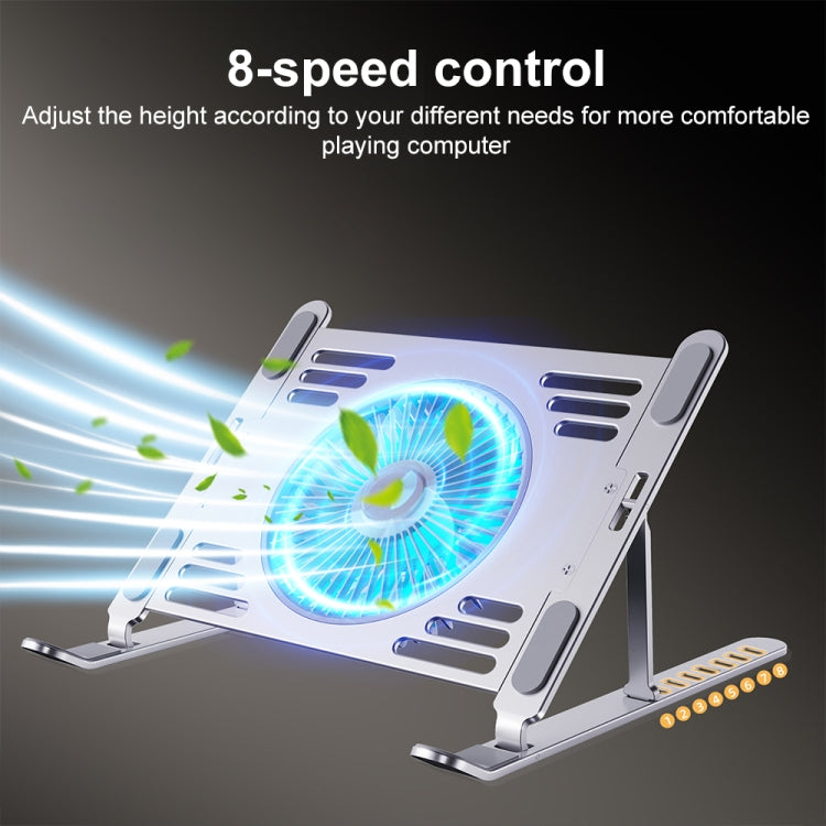 R- JUST HZ44 Aluminum Alloy Laptop Cooling Stand(Silver) - free shipping - PMC Jewellery - Order now!