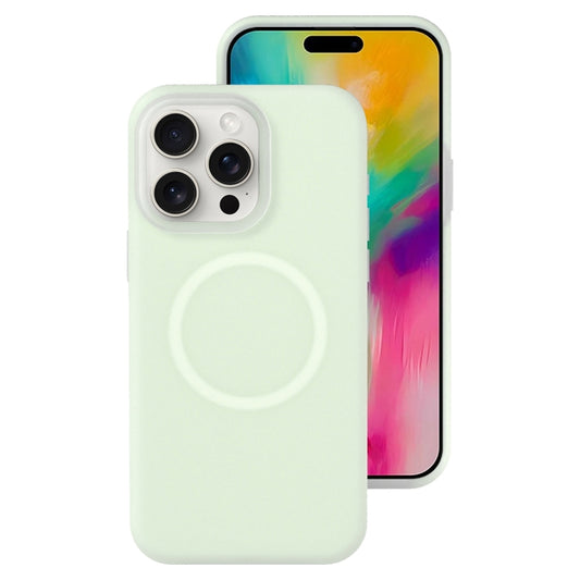 For iPhone 16 Pro Max Jelly Liquid Silicone MagSafe Magnetic Phone Case(Mint Mambo) - iPhone 16 Pro Max Cases by PMC Jewellery | Online Shopping South Africa | PMC Jewellery | Buy Now Pay Later Mobicred