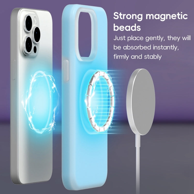 For iPhone 16 Jelly Liquid Silicone MagSafe Magnetic Phone Case(Mint Mambo) - iPhone 16 Cases by PMC Jewellery | Online Shopping South Africa | PMC Jewellery | Buy Now Pay Later Mobicred