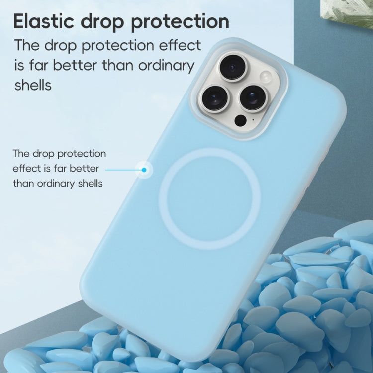 For iPhone 16 Plus Jelly Liquid Silicone MagSafe Magnetic Phone Case(Orange) - iPhone 16 Plus Cases by PMC TechLife | Online Shopping South Africa | PMC TechLife | Buy Now Pay Later Mobicred