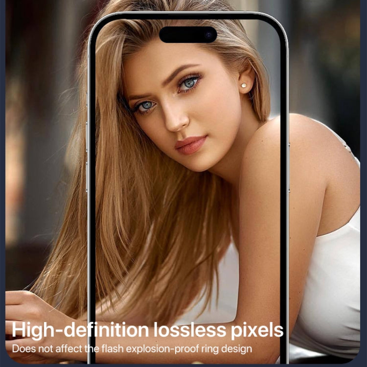 For iPhone 16 Pro / 16 Pro Max HD Lens Protective Film with Diamond(Rose Red) - iPhone 16 Pro Max Tempered Glass by PMC TechLife | Online Shopping South Africa | PMC TechLife | Buy Now Pay Later Mobicred