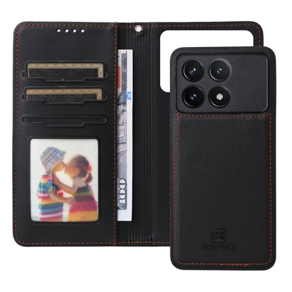 For Redmi K70 / K70 Pro BETOPNICE BN-005 2 in 1 Detachable Imitate Genuine Leather Phone Case(Black) - K70 Pro Cases by BETOPNICE | Online Shopping South Africa | PMC Jewellery | Buy Now Pay Later Mobicred