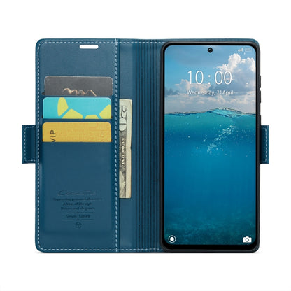 For Redmi 13 CaseMe 023 Butterfly Buckle Litchi Texture RFID Anti-theft Leather Phone Case(Blue) - Redmi 13 Cases by CaseMe | Online Shopping South Africa | PMC Jewellery | Buy Now Pay Later Mobicred