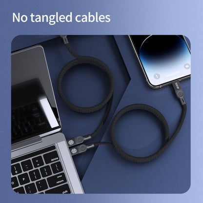 NILLKIN 100W USB-C/Type-C to USB-C/Type-C Small Magnetic Coil Fast Charging Data Cable, Length: 1m(Black) - USB-C & Type-C Cable by NILLKIN | Online Shopping South Africa | PMC Jewellery | Buy Now Pay Later Mobicred