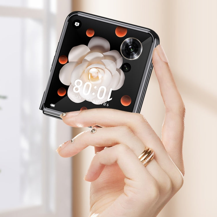 For Honor Magic V Flip GKK Electroplating Full Coverage Phone Case(Black) - free shipping - PMC Jewellery - Order now!