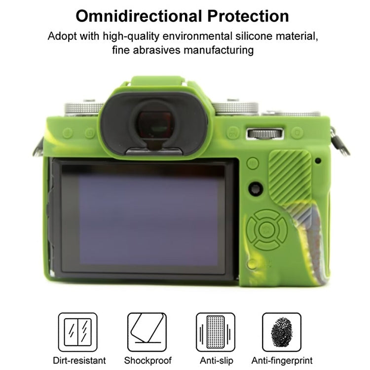For FUJIFILM X-T5 Soft Silicone Protective Case(Camouflage) - Protective Case by PMC TechLife | Online Shopping South Africa | PMC TechLife | Buy Now Pay Later Mobicred
