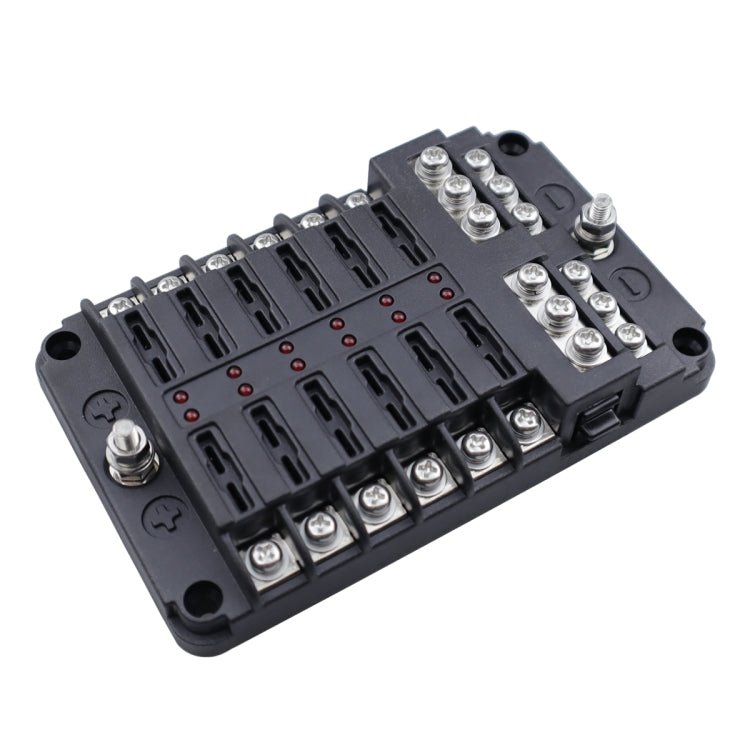 12 Way Fuse Block with 24pcs Fuses and 24pcs Terminals - Fuse by PMC Jewellery | Online Shopping South Africa | PMC Jewellery | Buy Now Pay Later Mobicred