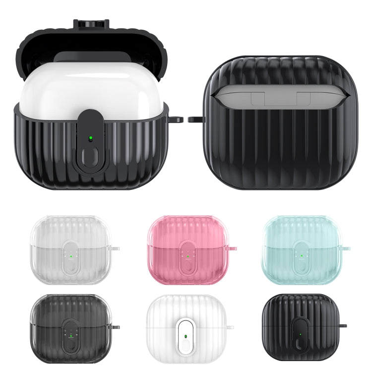 For Samsung Galaxy Buds3 Shell Look Earbuds Box Protective Case with Security Lock(Transparent Blue) - free shipping - PMC Jewellery - Order now!