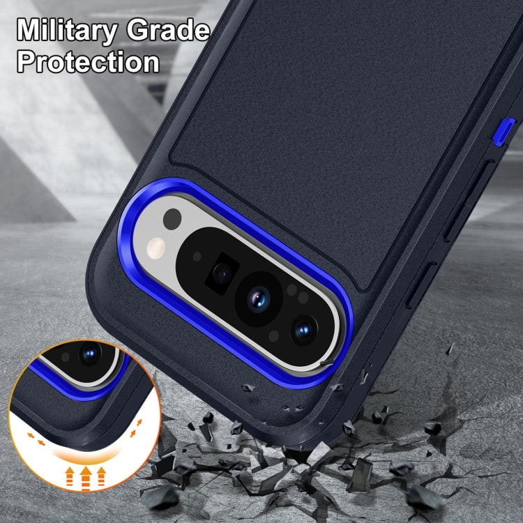 For Google Pixel 9 Pro Life Waterproof Rugged PC + Silicone Phone Case(Dark Blue + Royal Blue) - Google Cases by PMC Jewellery | Online Shopping South Africa | PMC Jewellery | Buy Now Pay Later Mobicred