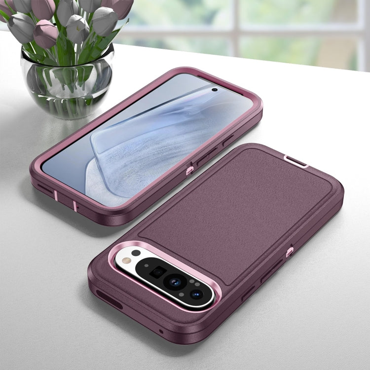 For Google Pixel 9 Pro Life Waterproof Rugged PC + Silicone Phone Case(Purple + Pink) - Google Cases by PMC Jewellery | Online Shopping South Africa | PMC Jewellery | Buy Now Pay Later Mobicred