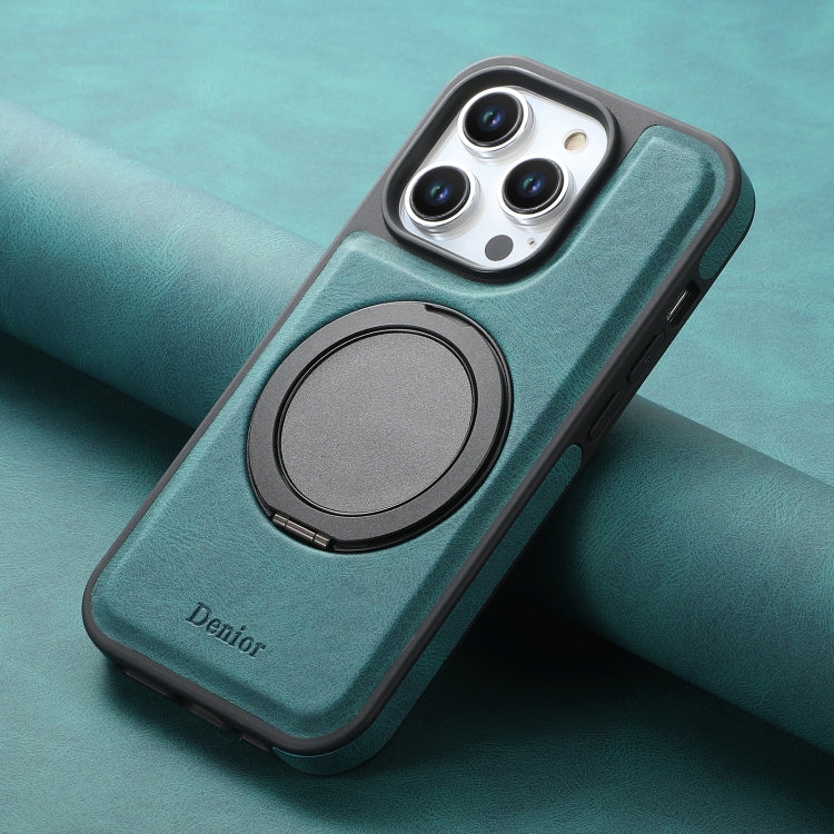 For iPhone 16 Pro Denior A14 Skin Feel Rotating Holder MagSafe Phone Case(Blue) - free shipping - PMC TechLife - Order now!