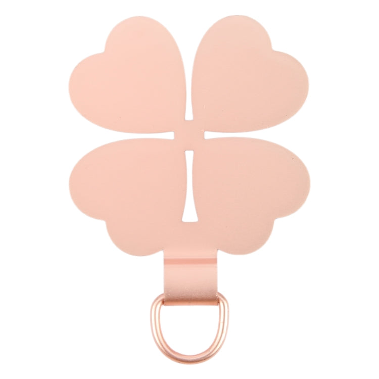 Four-leaf Metal Mobile Phone Lanyard Fixing Gasket(Rose Gold) - free shipping - PMc TechLife - Order now!