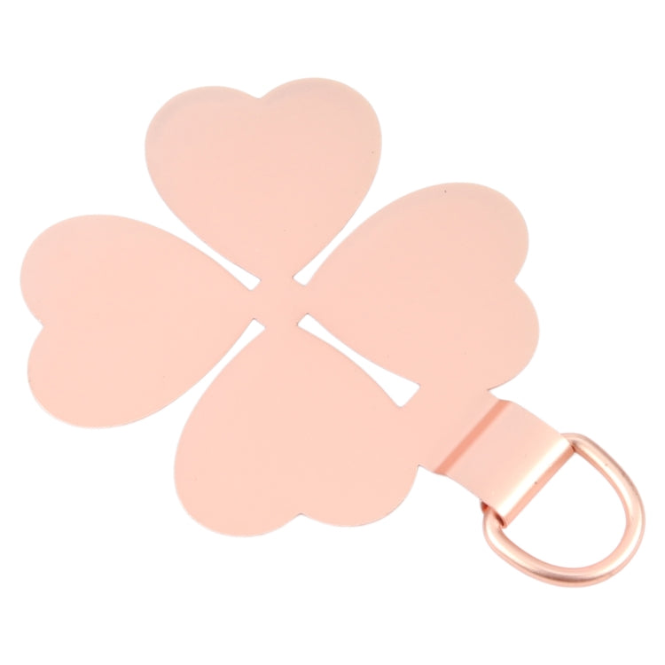 Four-leaf Metal Mobile Phone Lanyard Fixing Gasket(Rose Gold) - free shipping - PMc TechLife - Order now!