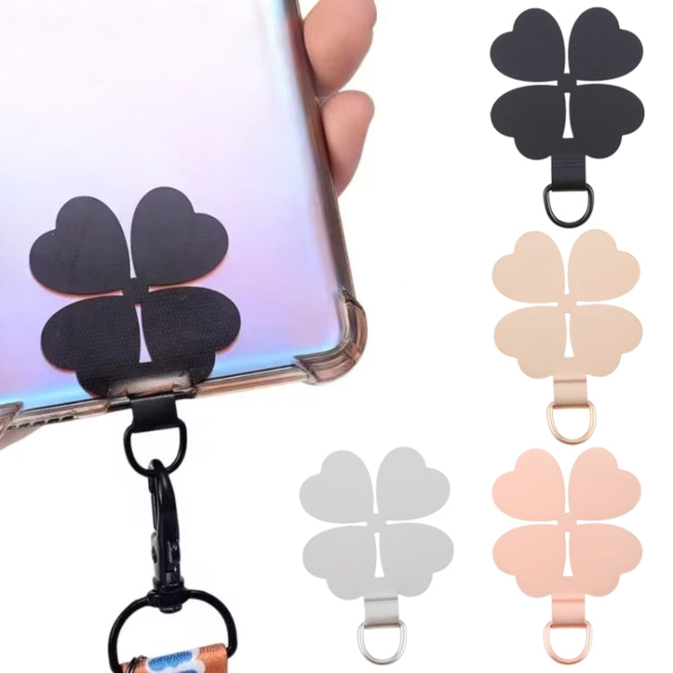 Four-leaf Metal Mobile Phone Lanyard Fixing Gasket(Rose Gold) - free shipping - PMc TechLife - Order now!