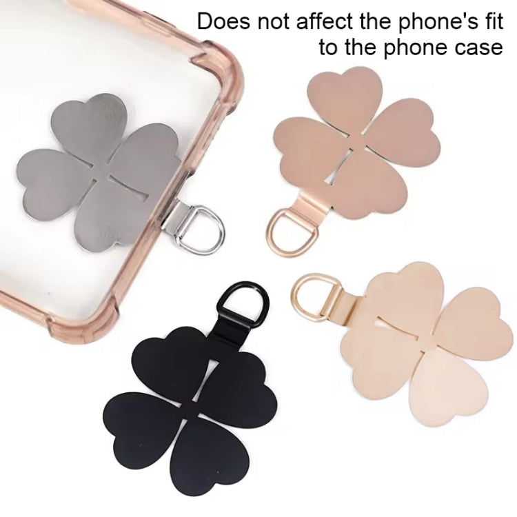 Four-leaf Metal Mobile Phone Lanyard Fixing Gasket(Rose Gold) - free shipping - PMc TechLife - Order now!