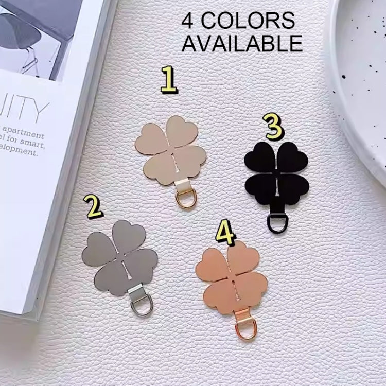 Four-leaf Metal Mobile Phone Lanyard Fixing Gasket(Rose Gold) - free shipping - PMc TechLife - Order now!
