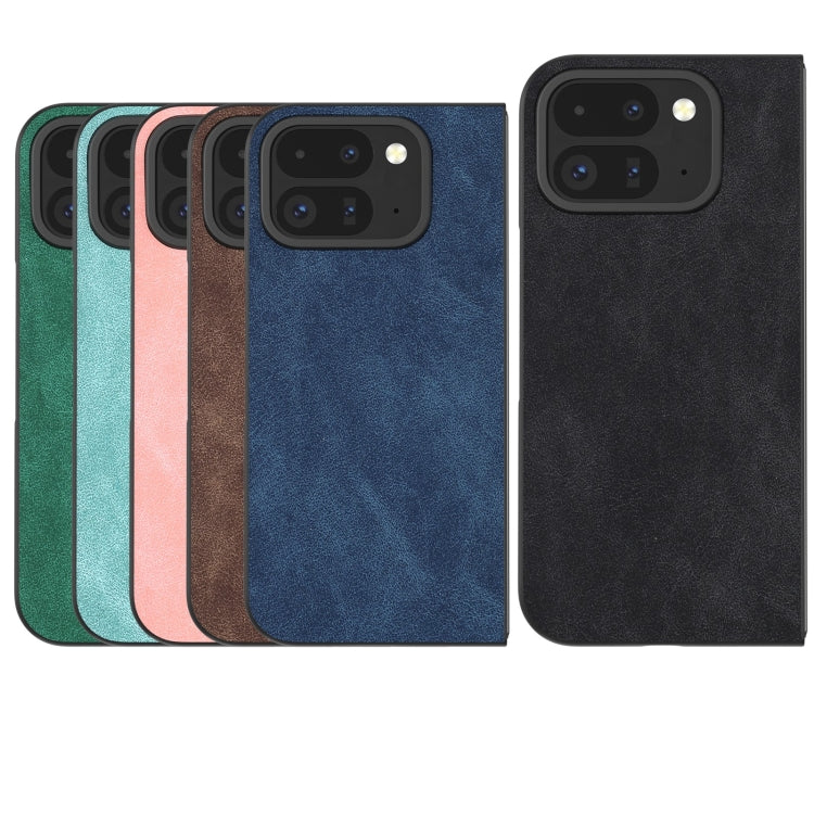 For Google Pixel 9 Pro Fold Black Frame PU Leather Full Coverage Phone Case(Blue) - free shipping - PMC TechLife - Order now!