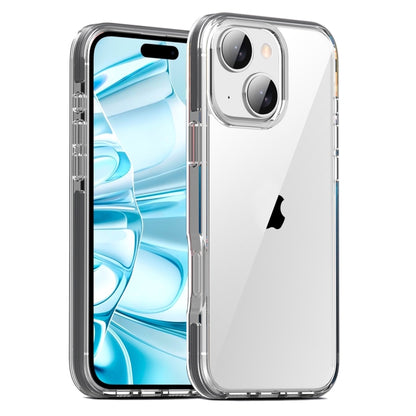 For iPhone 16 TPE Airbag TPU+ PC Full Coverage Phone Case(Grey) - iPhone 16 Cases by PMC Jewellery | Online Shopping South Africa | PMC Jewellery | Buy Now Pay Later Mobicred