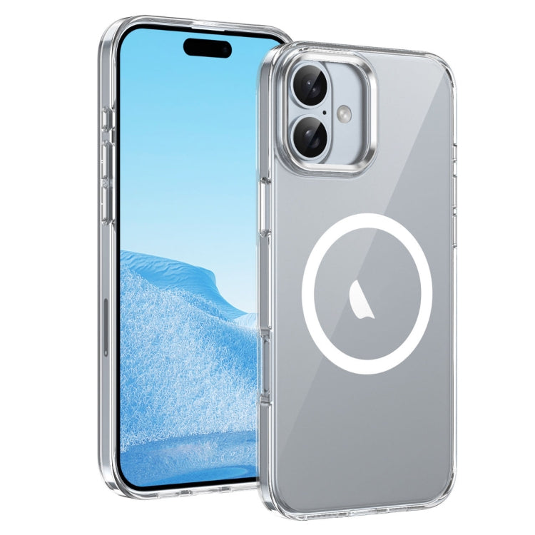 For iPhone 16 Plus Ice Feel HD Transparent MagSafe PC Full Coverage Phone Case(White) - iPhone 16 Plus Cases by PMC Jewellery | Online Shopping South Africa | PMC Jewellery | Buy Now Pay Later Mobicred