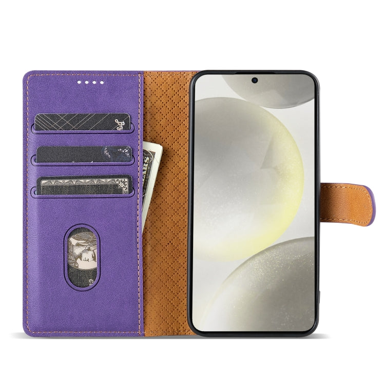 For Motorola Moto G 5G 2024 N.BEKUS CSJ-P1 Solid Color Leather Phone Case(Purple) - Motorola Cases by N.BEKUS | Online Shopping South Africa | PMC Jewellery | Buy Now Pay Later Mobicred