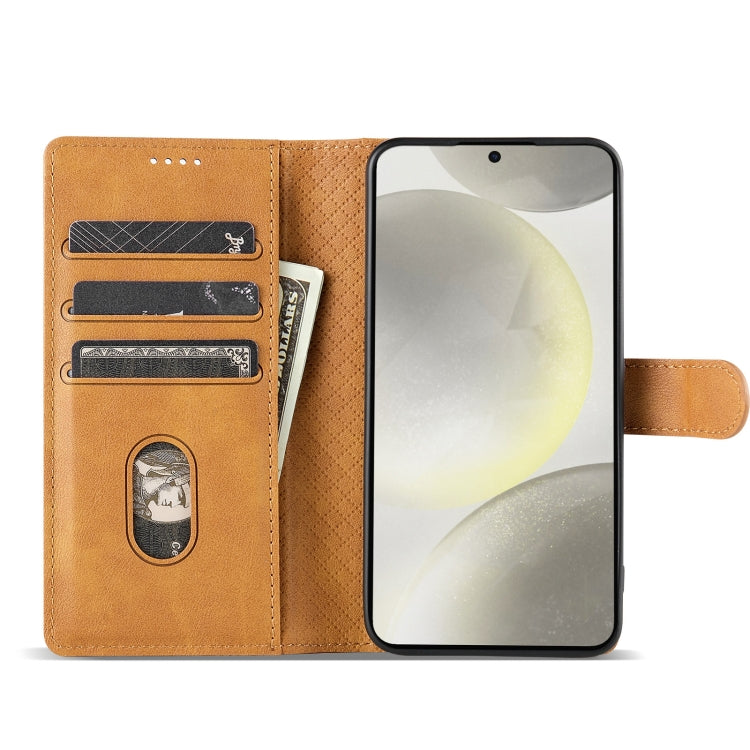 For Samsung Galaxy S24 5G N.BEKUS CSJ-P1 Solid Color Leather Phone Case(Brown) - free shipping - PMC Jewellery - Order now!