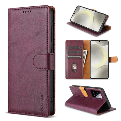 For Xiaomi 14 N.BEKUS CSJ-P1 Solid Color Leather Phone Case(Wine Red) - 14 Cases by N.BEKUS | Online Shopping South Africa | PMC Jewellery | Buy Now Pay Later Mobicred