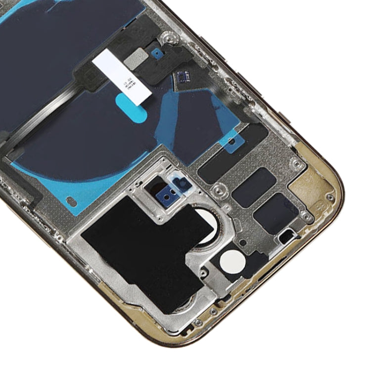 For iPhone 14 Pro Battery Back Cover with Power + Volume Flex Cable + Wireless Charging Module, Version:US Version(Gold) - free shipping - PMC Jewellery - Order now!