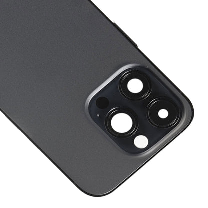 For iPhone 14 Pro Battery Back Cover with Side Keys & Card Tray, Version:US Version(Black) - Back Cover by PMC Jewellery | Online Shopping South Africa | PMC Jewellery | Buy Now Pay Later Mobicred