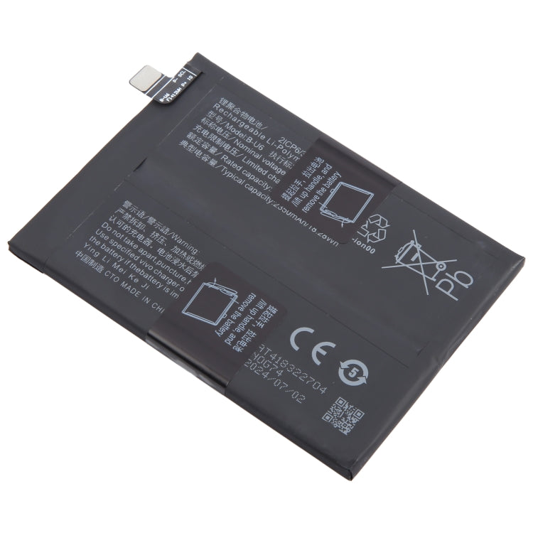 For vivo iQOO Neo6 SE B-U6 4700mAh Li-Polymer Battery Replacement - For vivo by PMC Jewellery | Online Shopping South Africa | PMC Jewellery | Buy Now Pay Later Mobicred