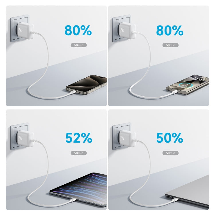 JOYROOM JR-TCF24 30W USB-C / Type-C Fast Charger, Specification:EU Plug(White) - USB Charger by JOYROOM | Online Shopping South Africa | PMC TechLife | Buy Now Pay Later Mobicred