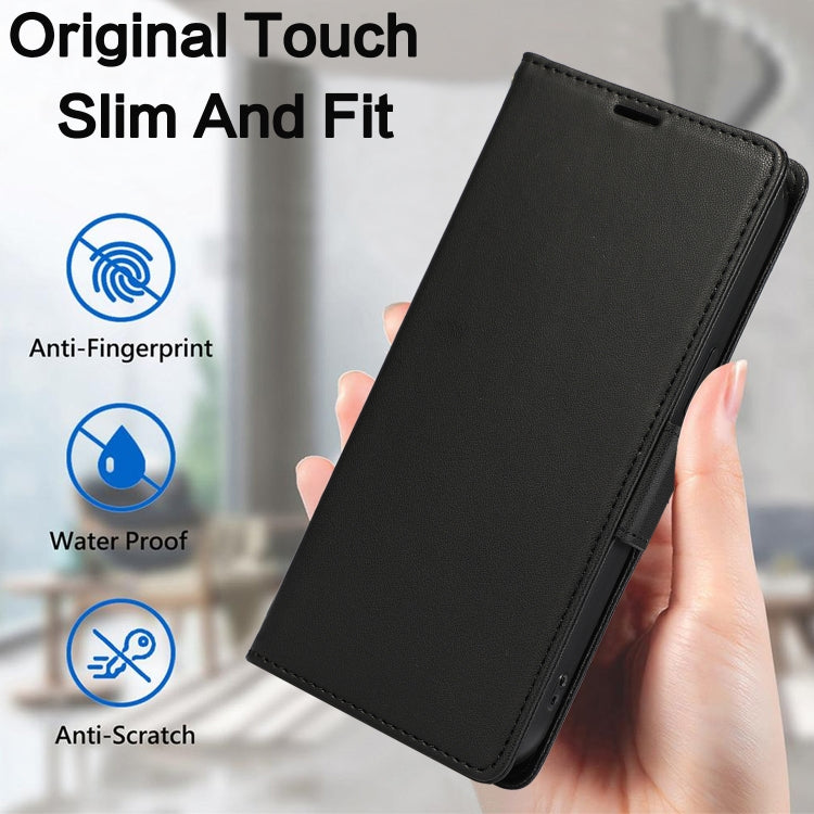 For iPhone 16 Side Buckle RFID Anti-theft Leather Phone Case(Black) - iPhone 16 Cases by PMC TechLife | Online Shopping South Africa | PMC TechLife | Buy Now Pay Later Mobicred