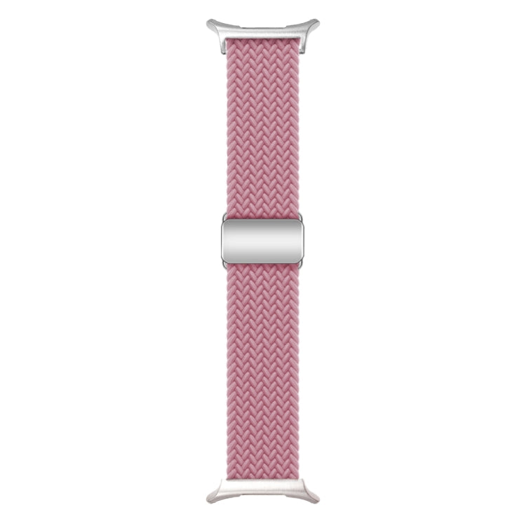 For Samsung Galaxy Watch Ultra 47mm Nylon Loop Magnetic Buckle Watch Band(Pink) - Watch Bands by PMC Jewellery | Online Shopping South Africa | PMC Jewellery | Buy Now Pay Later Mobicred