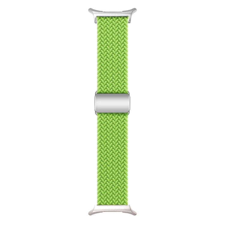 For Samsung Galaxy Watch Ultra 47mm Nylon Loop Magnetic Buckle Watch Band(Yellow Green) - Watch Bands by PMC Jewellery | Online Shopping South Africa | PMC Jewellery | Buy Now Pay Later Mobicred