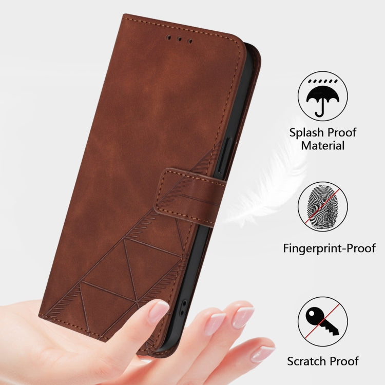 For Redmi K70 Ultra 5G Global Crossbody 3D Embossed Flip Leather Phone Case(Brown) - Xiaomi Cases by PMC Jewellery | Online Shopping South Africa | PMC Jewellery | Buy Now Pay Later Mobicred