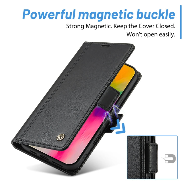 For iPhone 16 Pro LC.IMEEKE Skin-friendly Card Slots Leather Phone Case(Black) - iPhone 16 Pro Cases by LC.IMEEKE | Online Shopping South Africa | PMC TechLife | Buy Now Pay Later Mobicred