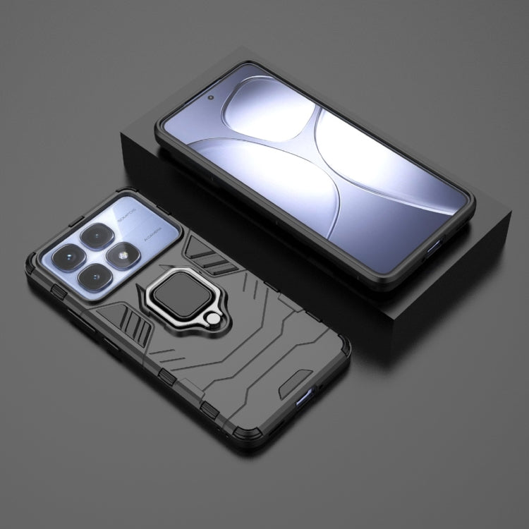 For Redmi K70 Ultra Global Shockproof PC + TPU Holder Phone Case(Black) - free shipping - PMC Jewellery - Order now!