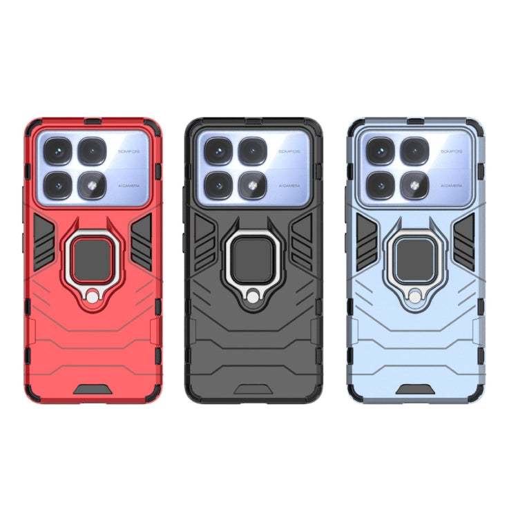 For Redmi K70 Ultra Global Shockproof PC + TPU Holder Phone Case(Black) - free shipping - PMC Jewellery - Order now!
