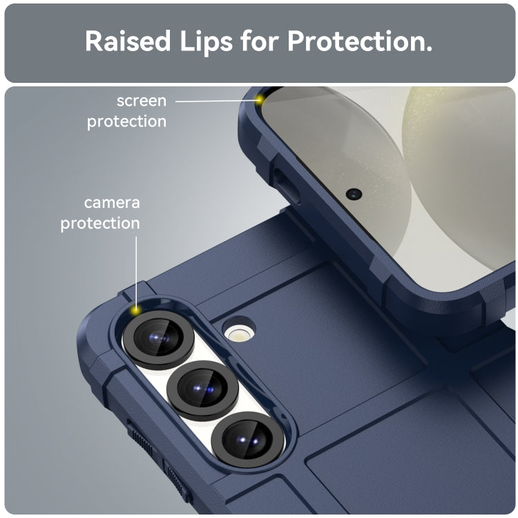 For Samsung Galaxy S25 5G Full Coverage Shockproof TPU Phone Case(Blue) - Galaxy S25 5G Cases by PMC Jewellery | Online Shopping South Africa | PMC Jewellery | Buy Now Pay Later Mobicred