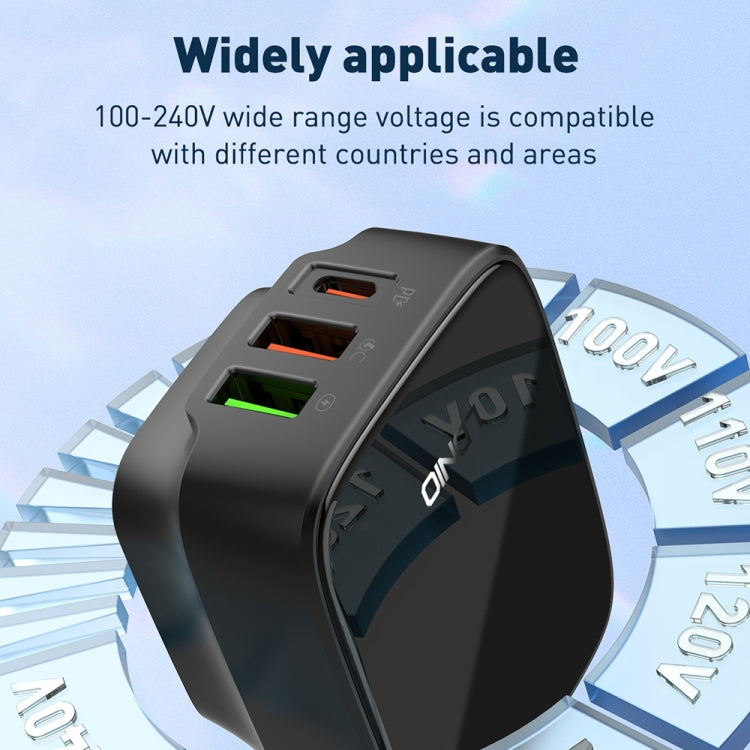 LDNIO Q334 32W Type-C + Dual USB Port Charger with 1m USB-C / Type-C to USB-C / Type-C Data Cable, Plug Type:UK Plug(White) - free shipping - PMC Jewellery - Order now!