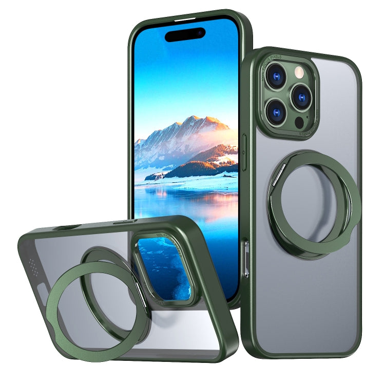 For iPhone 16 Pro Wing Series MagSafe Magnetic Ring Holder Phone Case(Green) - free shipping - PMC Jewellery - Order now!