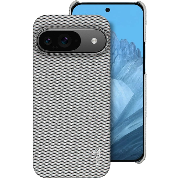 For Google Pixel 9 / 9 Pro imak Ruiyi Series Cloth Texture PU + PC Phone Case(Light Grey) - Google Cases by imak | Online Shopping South Africa | PMC Jewellery | Buy Now Pay Later Mobicred