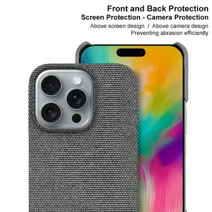 For iPhone 16 Pro Max imak Ruiyi Series Cloth Texture PU + PC Phone Case(Dark Grey) - iPhone 16 Pro Max Cases by imak | Online Shopping South Africa | PMC Jewellery | Buy Now Pay Later Mobicred