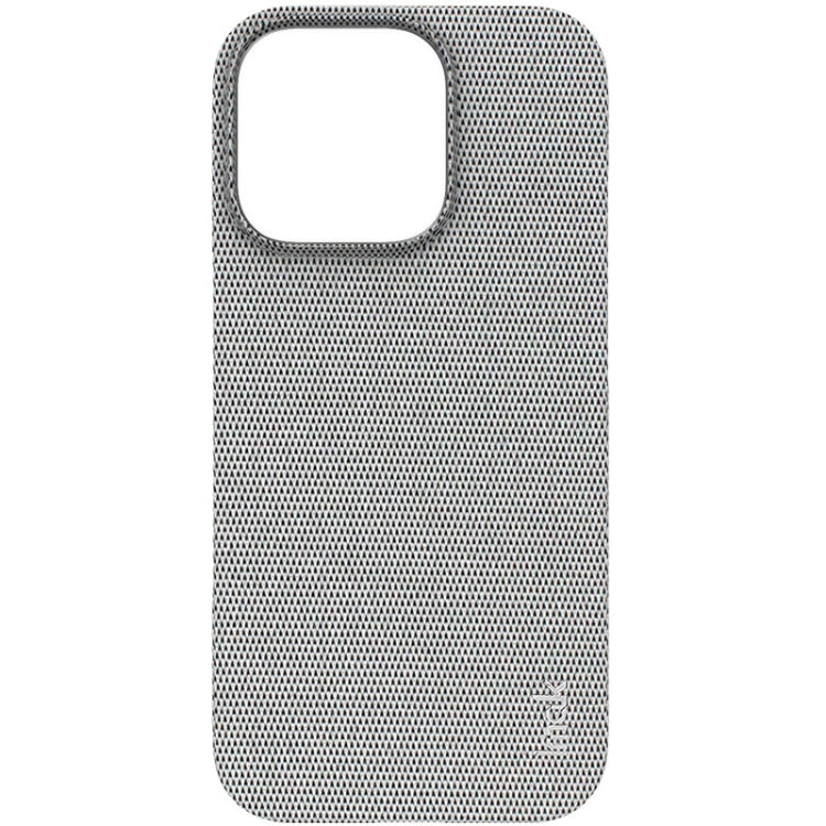 For iPhone 16 Pro imak Ruiyi Series Cloth Texture PU + PC Phone Case(Light Grey) - iPhone 16 Pro Cases by imak | Online Shopping South Africa | PMC Jewellery | Buy Now Pay Later Mobicred